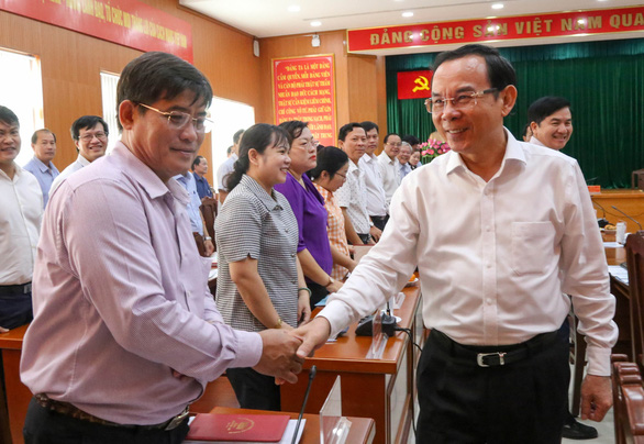 Bí thư Thành ủy TP.HCM Nguyễn Văn Nên làm việc với Quận ủy quận 9